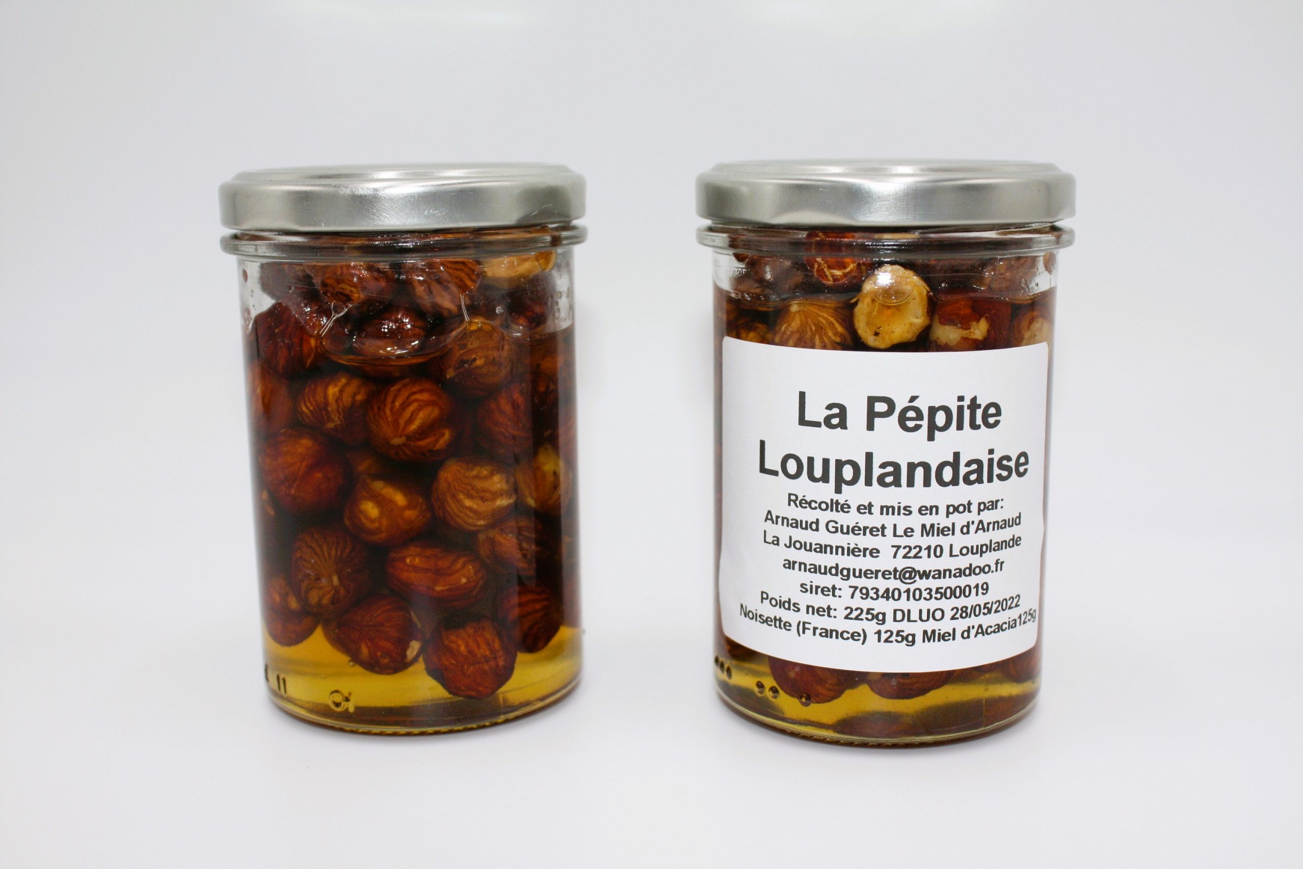 Pepites louplandaise miel darnaud gourmand noisettes miel d'acacia La pépite louplandaise est une gourmandise à déguster dans ses yaourts, sur une tartine de pain, sur une crêpe ou tout simplement à la petite cuillère.